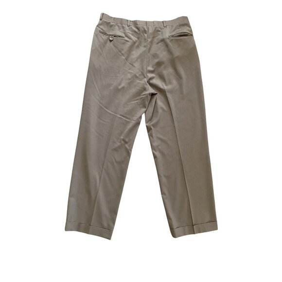 Hart Schaffner Marx 44L 38x29 Beige Plaid Gold Trumpeter Mens Jacket Pants Suit - Picture 8 of 13